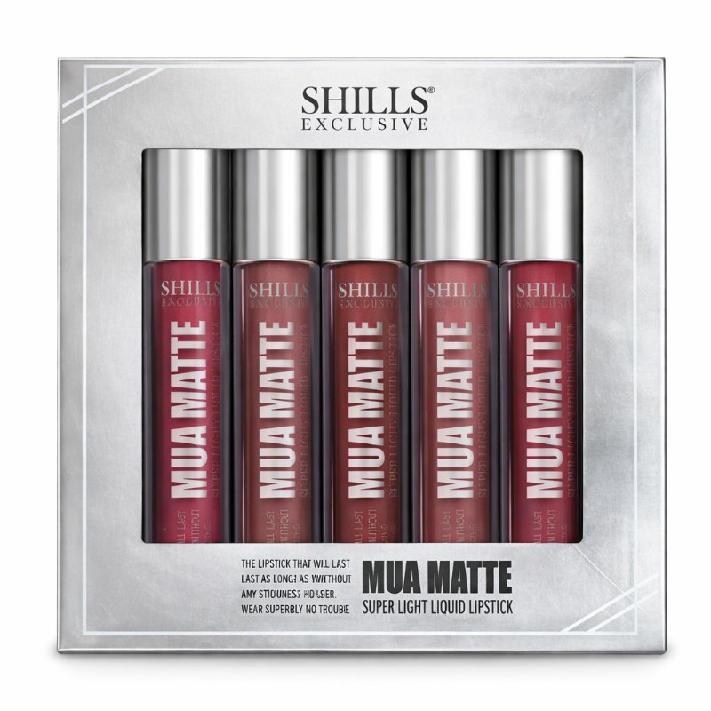 SHILLS Exclusive MUA Matte Super Light Liquid Lipstick Set (Pack of 5)