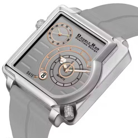 Dual Time Date Display Radium Dial Magnetic Belt Analog Watch for Men & Boy