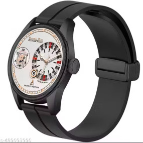 Name : Chonograph Date Display Dial Analoge Magnetic Belt Watch for Men B_19055  Strap Material : Silicon  Case : The Goal  Case/Bezel Material : Alloy  Clasp Type : Buckle  Date Display : Yes  Dial Design : Solid  Dial Shape : Round  Display Type : Analo