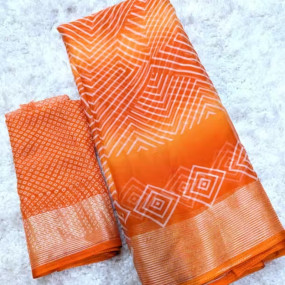 TRENDY NEW CHIFFON PRINTED SAREE