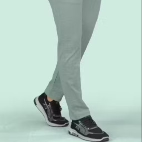 MENS CHEX SELF DESIGN TROUSERS