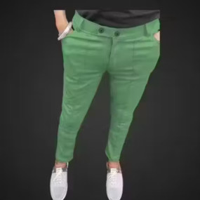 Plain Cgreen Trouser