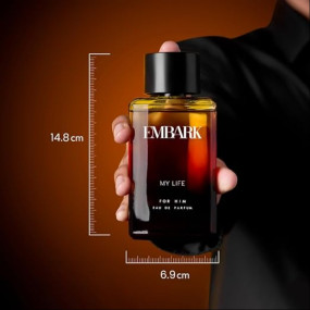 EMBARK My Life For Him, Liquid Perfume For Men, 100ml Premium Eau De Parfum, Ambery & Citrus Fragrance
