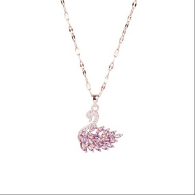 Dancing Swan Pendant Necklace for Women | Stylish Locket Chain | Latest Fashion Jewellery Accessories for Girls | Minimal Jewelry | Ideal for Gifting