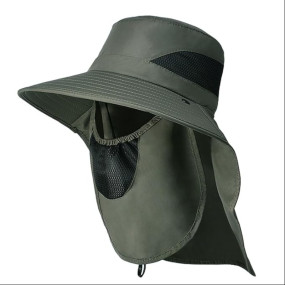 GUSTAVE® Mens Sun Hat Wide Brim Summer Sun Cap UV Protection Fishsing Hat