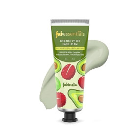 Fabessentials Avocado Lychee Hand Cream - 50gm | Vitamin E Handcream Deep Moistursing Hand & Nail Care | Moisturises & makes Hands Soft & Supple | Hand Cream for Women & Men | Hand Moisturizer | Hand Cream for Dry and Rough Hands
