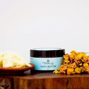 THE Dravya Store Foot Butter 50g | Deep Hydration for Dry Feet | Nourishes & Softens Skin | Prevents Cracked Heels | Moisturizing Night Care Balm for Smooth, Healthy Feet | Natural Skincare