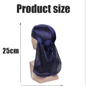 Vihaanta 4 PCS Durag, Head Cover for Men, Durag for Men and Women Head Cover Cap Hiphop Style Headwear Fashion Piece Extra Long, Headwear Silk Pirate Cap Wrap Hat