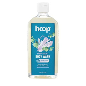 hoop Epsom Body Wash | Epsom Salt Body Wash For Shower, Hand & Foot Soak, Workout Recovery, Bath Salt, Relaxation, Skin, Feet, Lavender | 300 ml