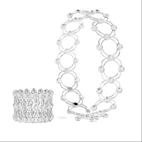 Fancy Transformable Bracelet cum Ring Jewellery for Women & Girls