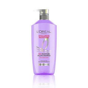 L'Oréal Paris Hyaluron Moisture 72HR Moisture Filling Shampoo with Hyaluronic Acid, for Frizz-free, Hydrated and Bouncy Hair Full of Life
