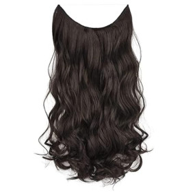 Hair Extensions And Wigs Women's Natural Brown Curly/Wavy Hair Extensions 24 Inch (Brown Color)