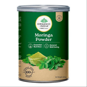 A TATA Product - Organic India Moringa Powder - 100g, Essential Nutrition Superfood, Helps Naturally Boost Energy Levels, Improves Stamina & Vitality, Rich In Vitamins & Minerals