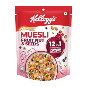 Kellogg's Muesli Fruit Nut&Seeds 240G|12-In-1 Power Breakfast|India's No. 1 Muesli|Multigrain Breakfast Cereal