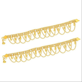 Gold Plated Anklet For Women (A103220)