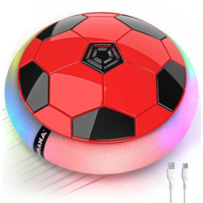 Mirana C-Type USB Rechargeable Battery Powered Hover Football Indoor Floating Hoverball Soccer | Air Football Smart | Made in India Fun Toy Best Gift for Kids Boys and Girls 2-10 Years