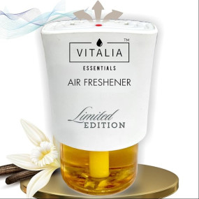 Vitalia Essentials Arabian Nights - Luxury Collection | Automatic Room Freshener | Room & Bathroom Electric Air Freshener | 1 Machine + 1 Refill 45ml | 3W Low Power Consumption | MILD