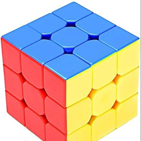 Toyshine High Stability Stickerless - 3x3x3 Speed Cube, Multi Color