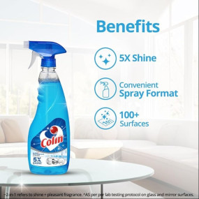 Colin 1 Litre Refill , Glass and Surface Cleaner Liquid | India's #1 All-Purpose Glass Cleaner | Glass Cleaner for Car, Kitchen and Home Surfaces | Multi Surface Cleaner