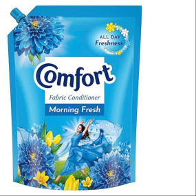 Comfort Morning Fresh Fabric Conditioner 2 L Refill Pack, After Wash Liquid Fabric Softener - For Softness, Shine & Long Lasting Freshness