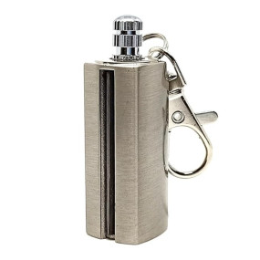 Bluetail Match Flint Metal Matchstick Fire Starter – Waterproof, Windproof, Refillable Keychain Lighter for Camping, Hiking & Survival (Random Color, Pack of 1)
