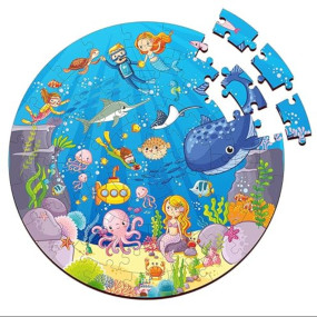 Webby Wooden Ocean Jigsaw Puzzle, 60 Pcs, Multicolor