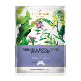 LuxaDerme Korean Peeling & Exfoliating Foot Mask for Baby Soft Feet | Removes Dry Skin & Hard Calluses | Hydrates Dry Feet (Pack of 1)