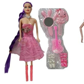 Cube PlayPlastic Makeup Dolls and Accessories Toy Set - Combo Pack of 2 Complete Beauty Kits for Kids - Includes Dolls, Makeup, and Fashion Accessories - Safe, Fun, and Creative PlayCube PlayPlastic Makeup Dolls and Accessories Toy Set - Combo Pack of 2 C