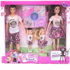 SR TOYS Family Doll Set for Boys,Girls (Multicolor)