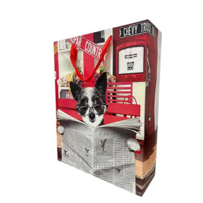 ILU Premium Printed Gift Paper Bag with Stylish Design and Strong Handles – Ideal for Gifting, Parties, and Retail Packaging, (32X42X11.5 cm) | Printed Multicolor | Pack of 5