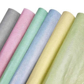 KidsyWinsy Premium Gift Wrapping Paper Sheets (Pastel Embossed, Pack Of 6) With Tags, Ribbon Bows, Confetti | Gift Wrap Paper For Packing | Wrapping Sheets For Birthday, Wedding Anniversary, Festive Occasions