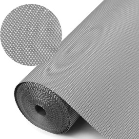 45 cm x 5 m Multipurpose Anti-Slip Mat, Sheet for Fridge, Kitchens, Cupboard, Drawers, Shelf Liner | Super Strong EVA, Water Resistant (Metallic Grey)