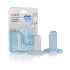 PIGEON Baby Silicone Finger Toothbrush for 3+ Months BPA Free with 0-4 Milk Teeth
