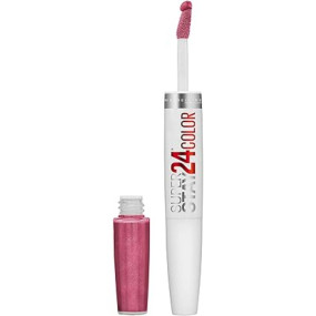 Maybelline Super Stay 24, 2-Step Liquid Lipstick Makeup, Long Lasting Highly Pigmented Color with Moisturizing Balm, Blush On, Pink