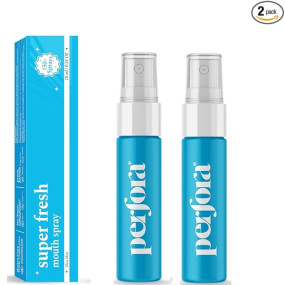 Perfora Super Fresh Ultra Mint Mouth Spray | Instant Fresh Breath, Alcohol-Free, Teeth Remineralisation, SLS Free | 10 ml x 2