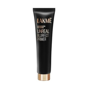 Lakme Unreal Blurfect Primer- Mini, Blurs Pores, Mattifies & Absorbs Excess Oil - Non Sticky skin, Lightweight & Waterproof, Long Lasting Makeup, 10ml