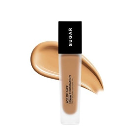 SUGAR Cosmetics Ace Of Face Dewy Foundation with 5% Niacinamide & Hyaluronic Acid | Lasts upto 18hrs | 30 ml - 47 Borgia