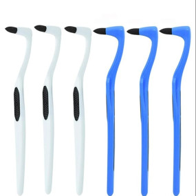 6Pcs Teeth Stain Remover, Tartar Remover Tool, Teeth Tartar Plaque Remover, Dental Cleaning Kit for Home and Travel Use (6pcs（White + Blue）)