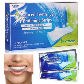 Outgeek 14PCS Teeth Whitening Strip Clean Tooth Supplies Creative Dental Whitening Strip Dental White Strip