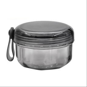 HANNEA® Denture Case, Denture Bath Case Cup Box Holder, Leak Proof Denture Cups for Soaking Dentures, Denture Bath Case Travel Retainer Cleaning Container Case for Aligner, Denture, Mouth Guard