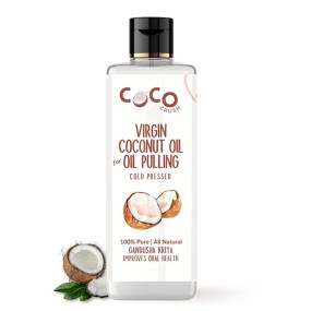 Coco Crush Ayurvedic Coconut Oil For Oil Pulling, Cold-Pressed & Virgin | Healthy Teeth - Coconut Oil | Oral Care Solution For Fresher Breath And Healthier Gums (100Ml)
