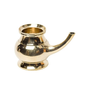 Bhimonee Decor Pure Brass Kindi | Lota | Lutiya | Pooja Kalash | Sacred Water Vessel for Home Temple | Traditional Puja Accessory | 4 Inches, 450gm