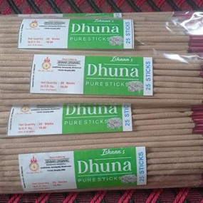 Dhuna Agarbatti/Dhuno Dhoop 25 Sticks Pack of 12 by ISHAAN ORGANIC