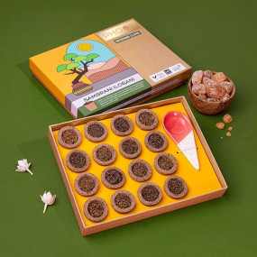 PHOOL LUXURY INCENSE Sambrani Dhoop Cups for Pooja and Havan,16 pcs + 1 Free Stand Certified Natural,Dhuni for Pooja 100% Sambrani Fragrance (loban) Original Guggal Dhoop