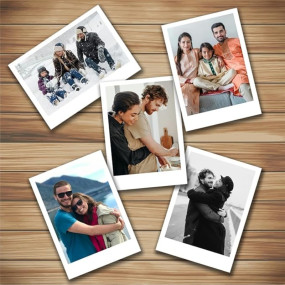 Loyalove Gifting 15 Personalized Mini Photos, Customized Photo Prints On 330 GSM Shiny Thick Paper, Gift For Every Occasion (89X64Mm, Pack Of 15)