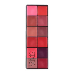 Stars Cosmetics Lush Lip Palette 12 Shades Cream Smooth Finish Waterproof Long Lasting Lightweight Ultra Pigmented smudgeproof for all Skins (multi-colour)