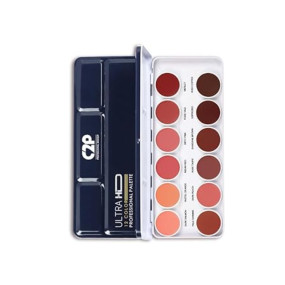 C2P PROFESSIONAL MAKEUP Pro 12 Shades Lipstick Palette for Women 42g, Nude Creamy Matte Lip Color, Blusher & Contour, Waterproof, Lightweight Long-Lasting Hydrating Lipstick Kit Set (Barely Brush)