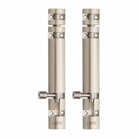 LAPO 2 Pack Premium Aluminum Tower Bolt 4 Inch, Tower Bolt for Main Door and Bathroom, Kundi Door Latch for Bedroom, Chitakni, Tower Bolt for Home,Offices Doors,Windows (Matt Finish, Pack of 2)