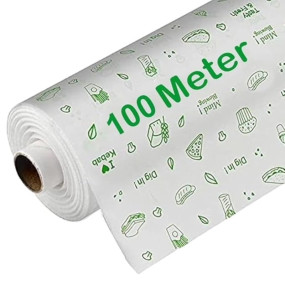 Generic Ofixoo 100% Food Grade Butter Paper Roll - 100Mtr, 500Gms | Non-Stick, Oven Safe, Re-heatable | Premium Baking Paper for Roti, Cake