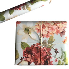 Aakar Pack of 5 Multicolor Floral Gift Wrapping Paper Sheets | 29 x 19 Inches | Matt Finish | 90 GSM Sheets | Ideal for Home Decor, Birthday, Wedding, Anniversary, Christmas & Festive Occasions (Hydrengeas)